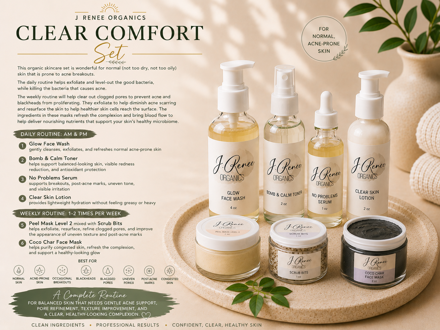 Clear Comfort Set